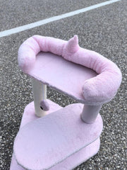 22 Inch Pink Monster Cat Scratch Post, Cat Tower Cat Tree Cat Scratcher