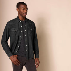Amazon Essentials Men's Denim Shirt Long Sleeve - Regular-Fit Denim Shirt
