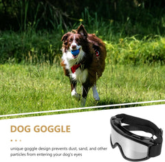 Uv Protection Dog Sunglasses Strap Windproof Pet Eyewear for Breeds for Outdoor Activities and Pet Photography