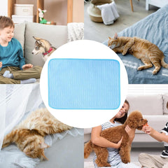 Cooling Blanket Dogs - Wear Resistant Pet Ice Pad - Pet Bed, Ice Mat, Dog Cooling Mat | Dog Cool, Summer Supplies Pad, Breathable Cat Cool Bed, Foldable for