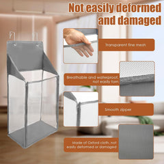 2Pcs Over the Door Laundry Hamper Foldable Door Hanging Laundry Basket Space Saving Hanging Laundry Hamper Mesh Door Clothes Hamper for Dirty Cloth Toy Towel