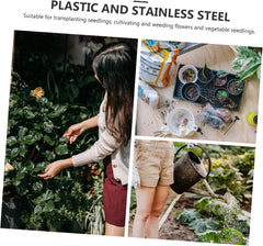 POPETPOP Garden Hand Tool Lightweight Portable Gardening Hoe for Weeding Planting and Ditch Digging Durable Housewarming Present for Garden Lovers