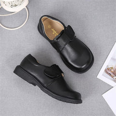 sfdgfhyf Little Kid First Walking Shoes Fashion Summer and Autumn Boys Leather Shoes Boots Thick (White, 11.5-12 Years Big Kids)