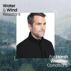 Weatherproof Men's Softshell Jacket – Wind & Water Resistant – Breathable, Lightweight Outdoor Coat