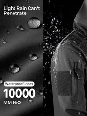 FREE SOLDIER Men's Outdoor Waterproof Soft Shell Hooded Military Tactical Jacket