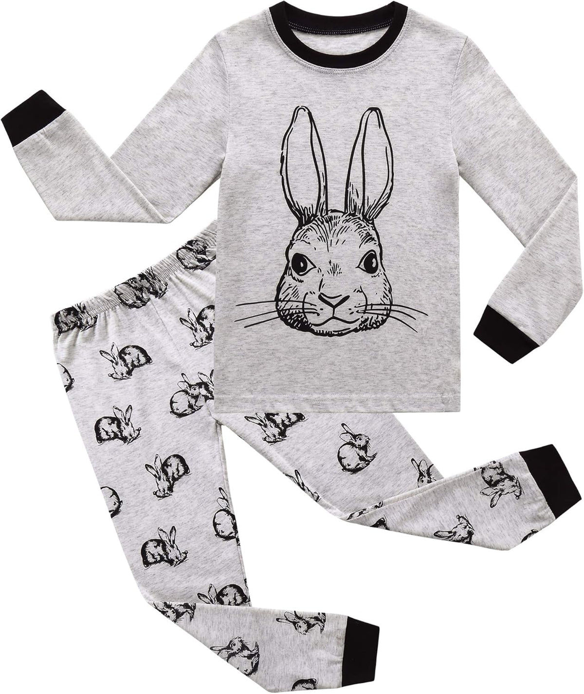 RKOIAN Little Boys Long Sleeve Pajamas Sets Toddler 100% Cotton Pjs Kids Sleepwears