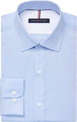 Tommy Hilfiger Men's Slim Fit Non Iron Solid Dress Shirt - Amazon Exclusive