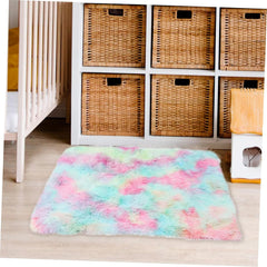 Toyvian Cozy Double Layer Pet Bed Mat Cat and Dog Sleep Warm Cushion Plush Pet Throw Blanket