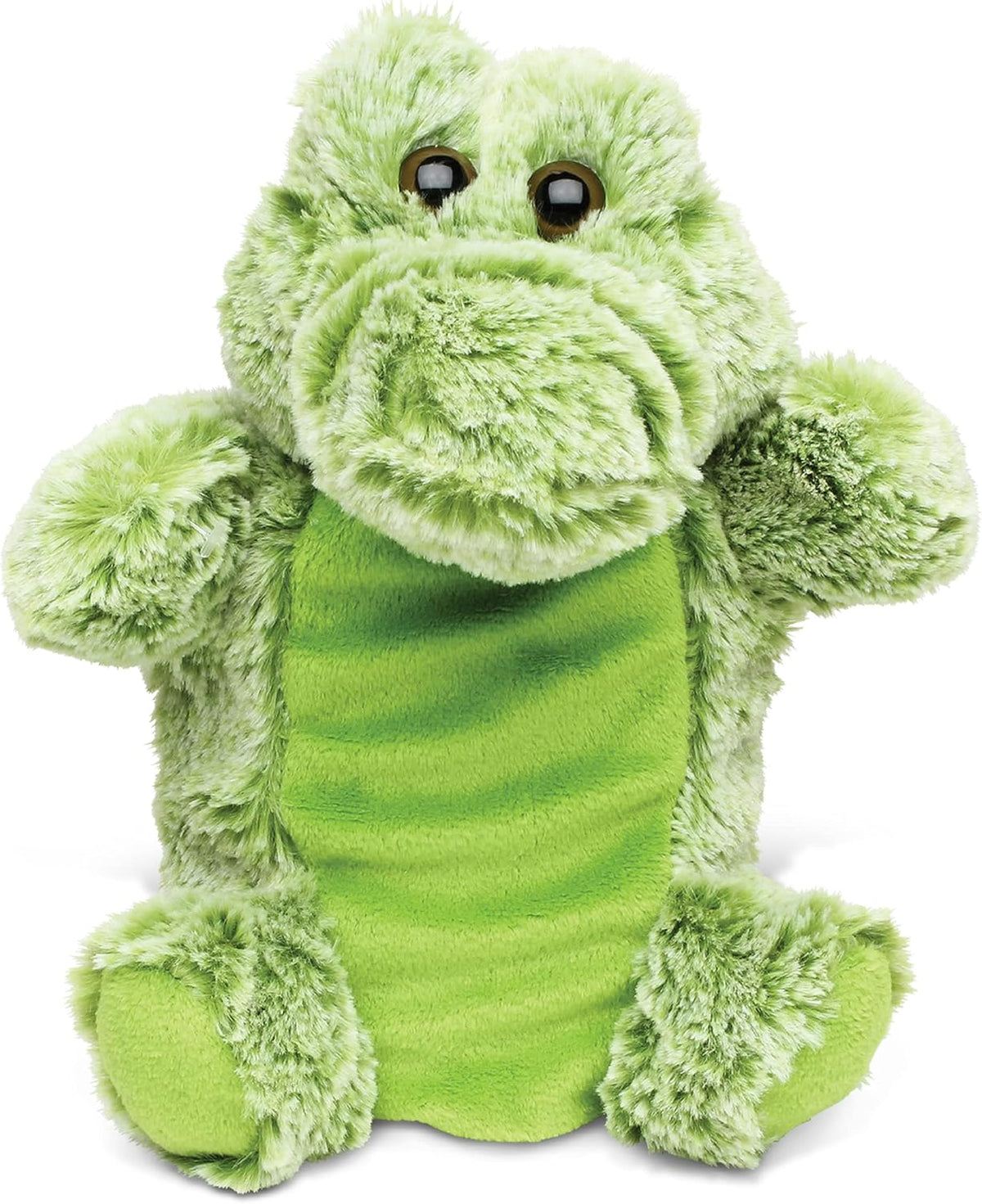 DolliBu Alligator Plush Hand Puppet For Kids - Soft Plush Stuffed Animal Hand Puppet Toy for Puppet Show Games Puppet Theaters for Kids, Adult Cute Puppets Educational Toy to Teach Children & Toddlers