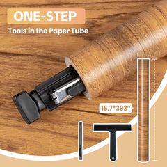 COSNIGHT Wood Grain Contact Paper Peel and Stick Wallpaper Self Adhesive Wall Paper for Countertop Drawer Shelf Liner Cabinet Easy to Clean 15.7In x 118In