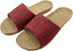 Hwayslon Fashion Unisex Linen Summer Skidproof Indoor Slippers
