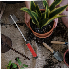 POPETPOP Garden Hand Tool Lightweight Portable Gardening Hoe for Weeding Planting and Ditch Digging Durable Housewarming Present for Garden Lovers