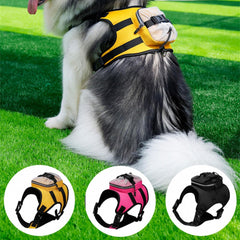 Dog Harness Backpack Vest Adjustable Training Vest Pet Strong Training Walking Swimming Hiking Backpack