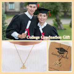 Graduation Gift Necklace for Her 2025 Dainty Jewelry for College Graduate Women