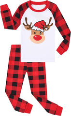 Benaive Boys Halloween Pajamas Kids Christmas Pajamas Novelty Holiday PJs 100% Cotton Sleepwear Size 2T-12 Years