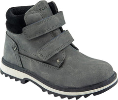 TZJS Kids' Hiking Work Boots for Boys Girls, Waterproof Outdoor Ankle Boots with Hook and Loop