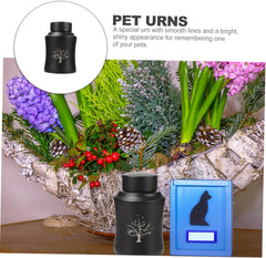 KESYOO Stainless Steel PET Urn for Ashes Sealed Dog Cat Memorial Cinerary Casket Small PET Cremation Container for Dog and Cat Remains