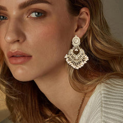 Chandelier Jhumka Earrings for Women Bollywood-Inspired Jewelry Perfect for Indian Dresses and Party Outfits