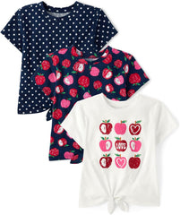 Short Sleeve Tie Front Top