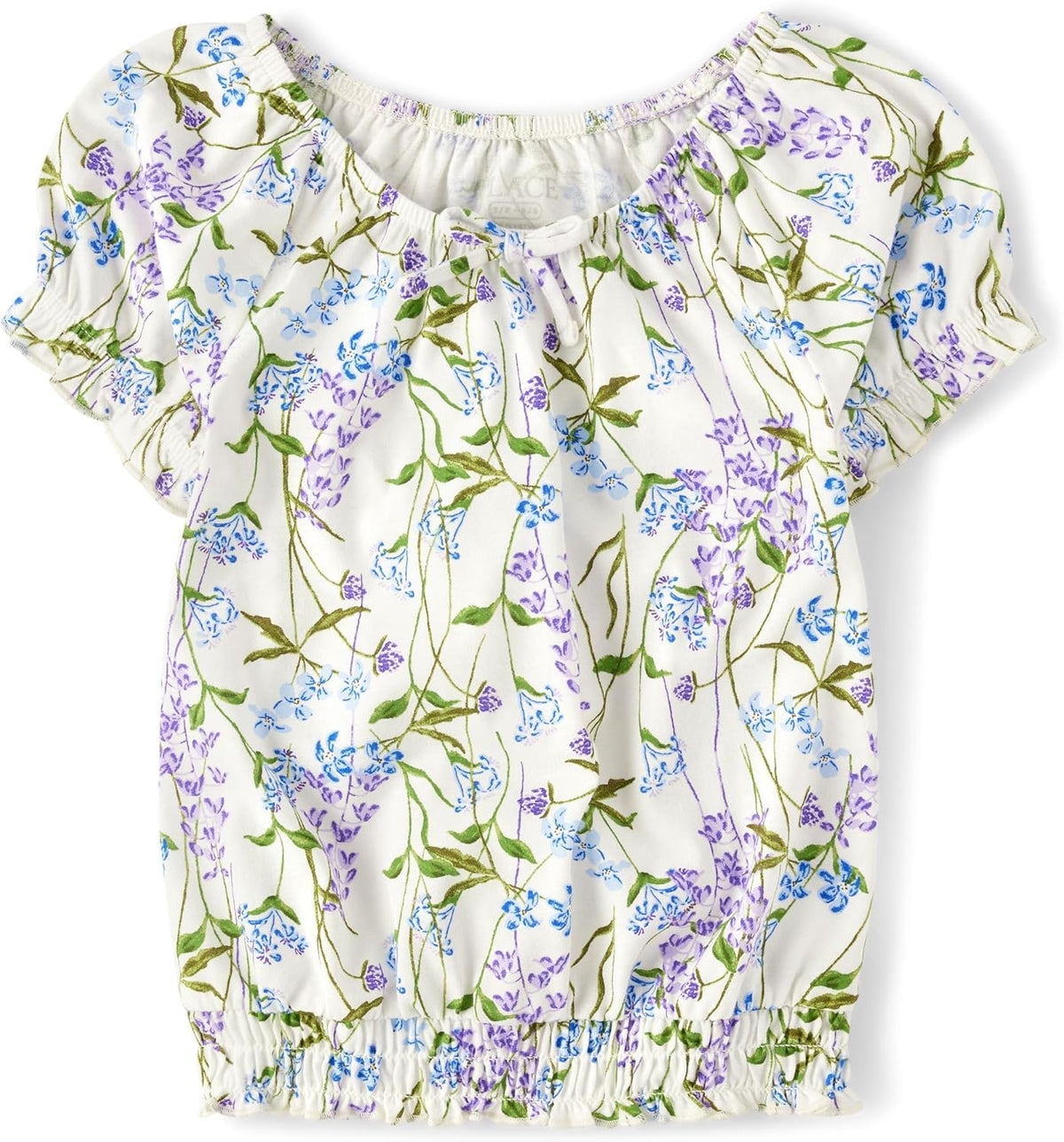 The Children's Place Girls' Smocked Short Sleeve Tops