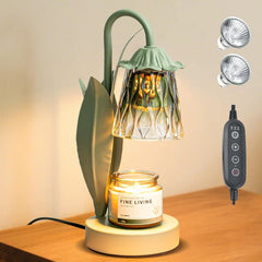 Scented Candle Heat Lamp,Birthday Gift for Women Mom,Candles Heater Lamp with Timer Dimmer Adjustable Height Wax Warmer Wax Fuse Warm House Gift New Home Bedroom Office Decoration