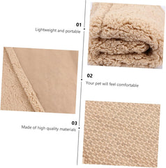MERRYHAPY Dog Puppy Blanket Mat Warm Pet Cushion for Dogs Cats Soft Fleece Mat for Sofa Bed Portable Lightweight Design for Cozy Sleeping