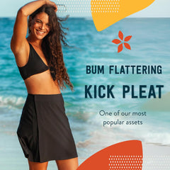 RipSkirt Hawaii Length 2 - Wrap Skirt for Women - Quick Dry Swim Cover-Up for Beach, Travel with Pocket