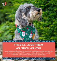 Dog Bandanas, Pet Bandanas for Dogs - Puppy Bandana, Reversible Scarf, Soft & Breathable, Dog Scarf for Medium & Large Dogs