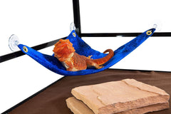 Hammock for Bearded Dragons, Starry Night fabric with suction cup hooks