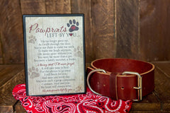 Pawprints Left By You Pet Memorial Plaque - Remembrance Offering For Grieving Pet Owner