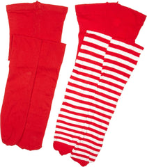 Jefferies Socks Girls 2-6X Candy Cane Stripe and Smooth Skin 2 Pack Tights