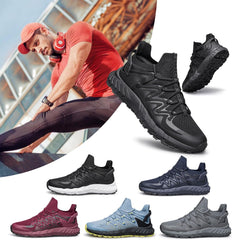 Mens Slip On Walking Running Sneakers Athletic Basketball Tennis Shoes Lightweight Workout Breathable Fashion Sneakers All Black Size 12.5