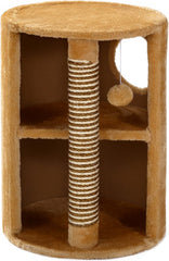 Mool Deluxe Cylinder Cat Scratching Tree/Post Activity Centre, 58 cm, Gold Sand