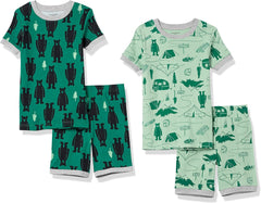 Amazon Essentials Unisex Babies, Toddlers and Kids' Snug-Fit Cotton Pajama Sleepwear Sets