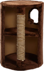 Mool Deluxe Cylinder Cat Scratching Tree/Post Activity Centre, 58 cm, Dark Brown