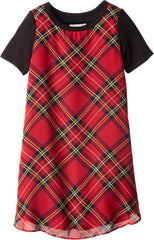 Big Girls' Short Sleeve Trapeze Dress