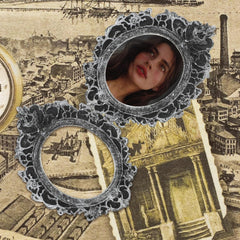 Luxshiny 4pcs Vintage Mini Picture Frames Elegant Resin Craft for Home Wall Decor for Displaying Photos and Small Treasures Portable and Stylish Decoration