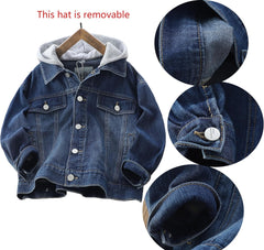 ABALACOCO Boys Basic Coats Denim Jacket Button Down Jeans Jacket Top Jeans Casual Outerwear 5-14T