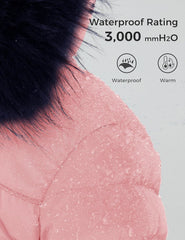 ZSHOW Girls' Puffer Jacket Soft Fleece Lined Warm Hooded Winter Coat