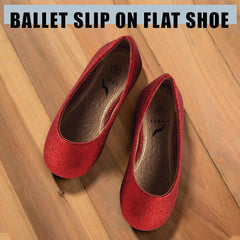 NORTY Girls Fashion Ballerina Ballet Slip On Flat Shoe Sizes Toddler to Big Kids Patent, Nubuck, Glitter