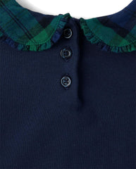 Gymboree Girls' and Toddler Long Sleeve Peter Pan Collar Top