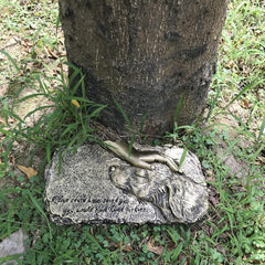 Garden Stepping Stone, Dog Pet Memorial Stones, Loss of Pet Gift - 10 inch L x 5.6 inch W x 1 inch D, Bronze