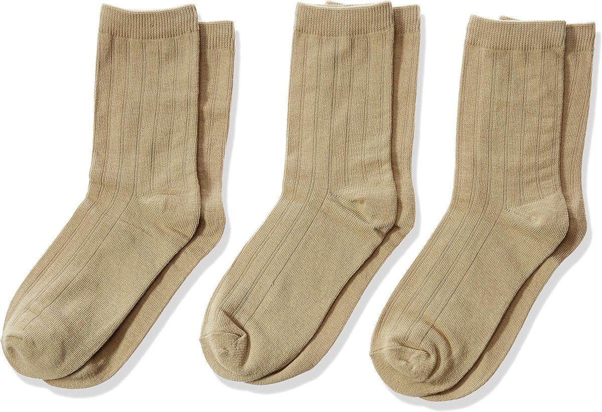 Jefferies Socks Boys 2-7 Rib Crew 3 Pair Pack